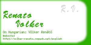 renato volker business card